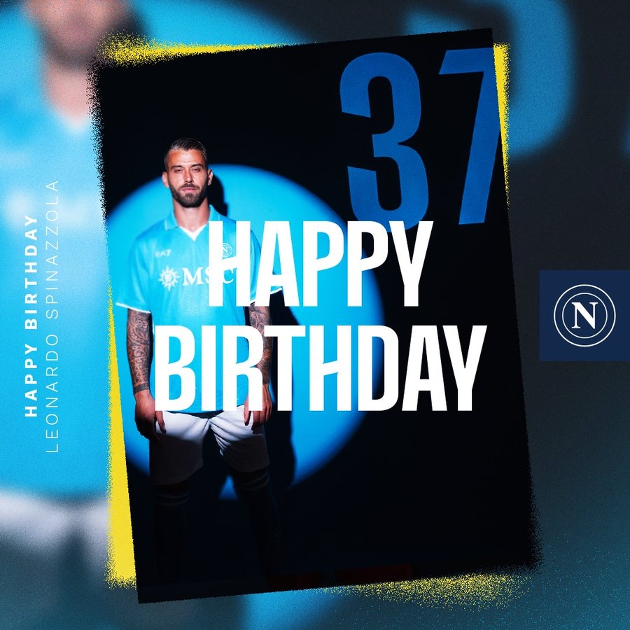 生日快樂！那不勒斯官方發(fā)文慶祝斯皮納佐拉32歲生日